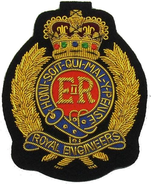 badge royal engineers blazer 徽章金色刺绣 r616, 金色, 均码 : 亚