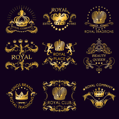 矢量尊贵狮子徽章纪念币设计理念与艺术价值