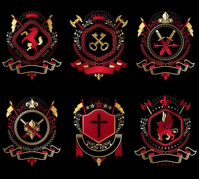 时光印记 创意矢量复古徽章设计